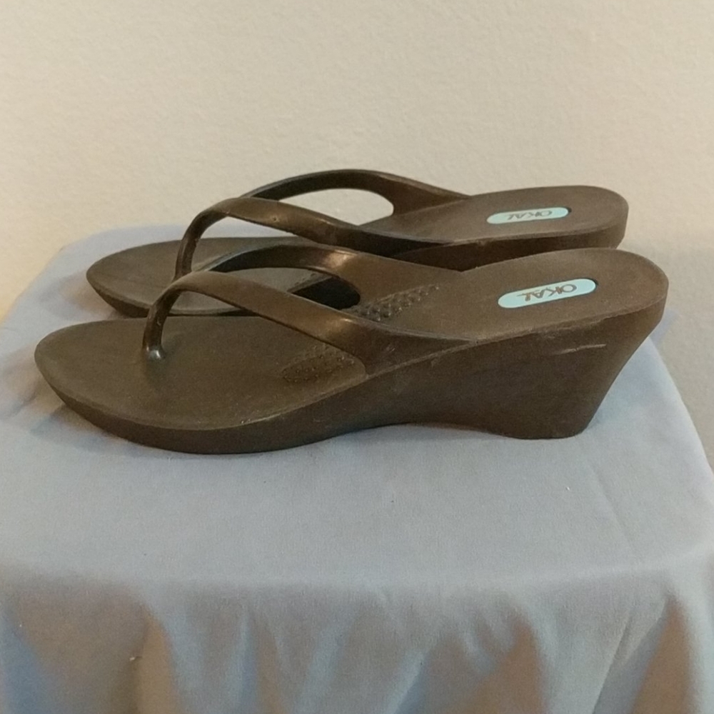 💜Oka-B wedge flops